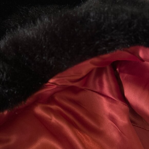 Anthony Richards Vintage OSFM Brown Faux Fur Evening Wrap Capelet Glam Dressy - Picture 4 of 7